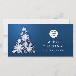 Cartes Pour Fêtes Annuelles Snowflakes 3D Christmas Tree Salutation d'entrepri