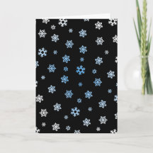 Snowflakes (bleu et blanc)
