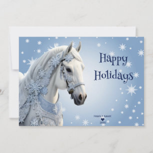 Cartes Pour Fêtes Annuelles Snowflakes Horloge de Noël