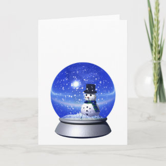 Cartes Pour Fêtes Annuelles Snowglobe