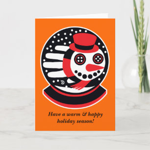 Cartes Pour Fêtes Annuelles Snowman