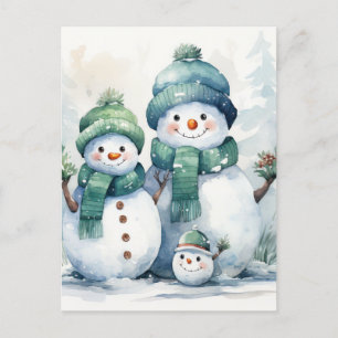 Cartes Pour Fêtes Annuelles Snowman
