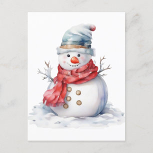 Cartes Pour Fêtes Annuelles Snowman