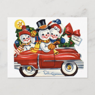 Cartes Pour Fêtes Annuelles Snowman