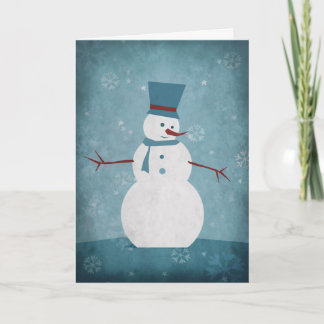 Cartes Pour Fêtes Annuelles Snowman/Bonnes Fêtes