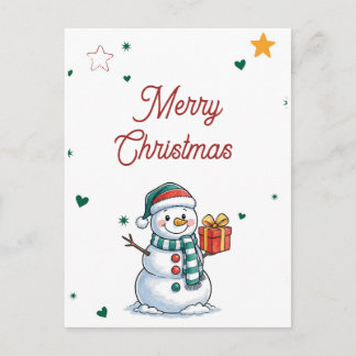 Cartes Pour Fêtes Annuelles Snowman Christmas