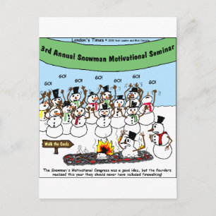 Cartes Pour Fêtes Annuelles Snowman Convention Drôle cadeaux de Noël & Tee - s
