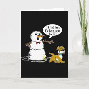 Cartes Pour Fêtes Annuelles Snowman Joke