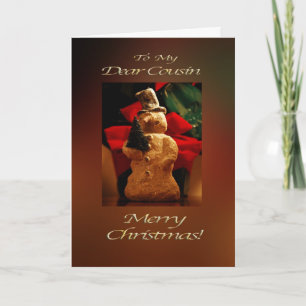 Cartes Pour Fêtes Annuelles Snowman Joyeux Noël - Cousin