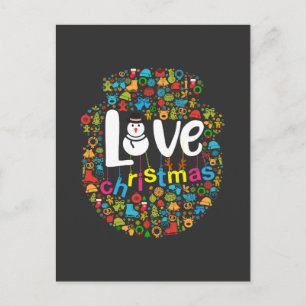 Cartes Pour Fêtes Annuelles Snowman Love Décorations de Noël