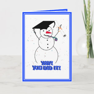 Cartes Pour Fêtes Annuelles Snowman * YAY ! Vous l'avez fait ! Diplôme