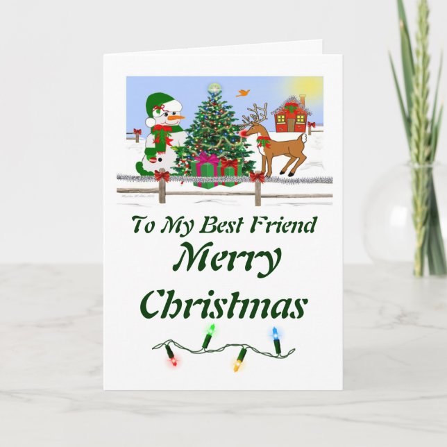 Cartes Pour Fêtes Annuelles Snowmen de vacances (Devant)