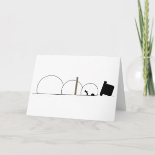 Cartes Pour Fêtes Annuelles Snowmen Push Ups