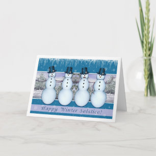 Cartes Pour Fêtes Annuelles Snowmen - Solstice d'hiver/Yule