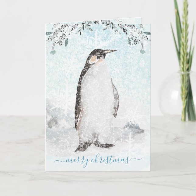 Cartes Pour Fêtes Annuelles Snowy Icy Arctic (Devant)