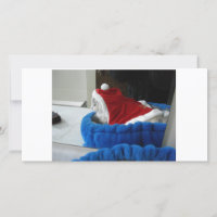 Snuggler est des pattes de Père Noël
