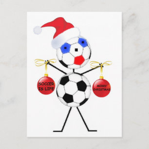 Cartes Pour Fêtes Annuelles Soccer Christmas