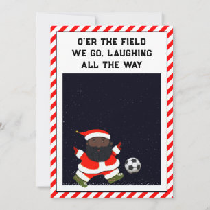Cartes Pour Fêtes Annuelles soccer Christmas holiday cards