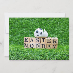 Cartes Pour Fêtes Annuelles Soccer Joueur de voeux de Pâques