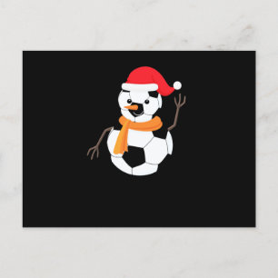 Cartes Pour Fêtes Annuelles Soccer Snowman