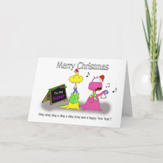 Cartes Pour Fêtes Annuelles Soeur de Joyeux Noël