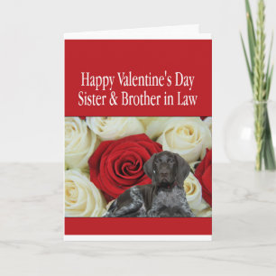 Cartes Pour Fêtes Annuelles Soeur & Frère en Droit Glossy Grizzly Valentine