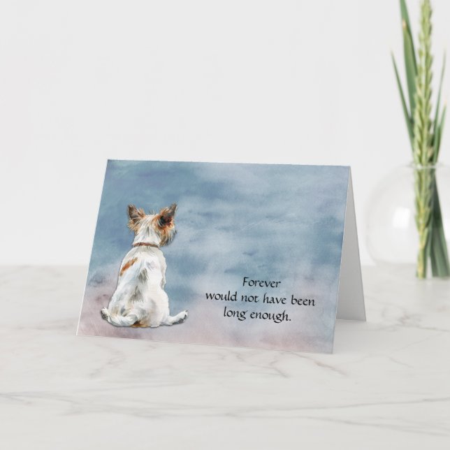 Cartes Pour Fêtes Annuelles Soft Coated Wheaten Terrier Dog Sympathy Card (Devant)