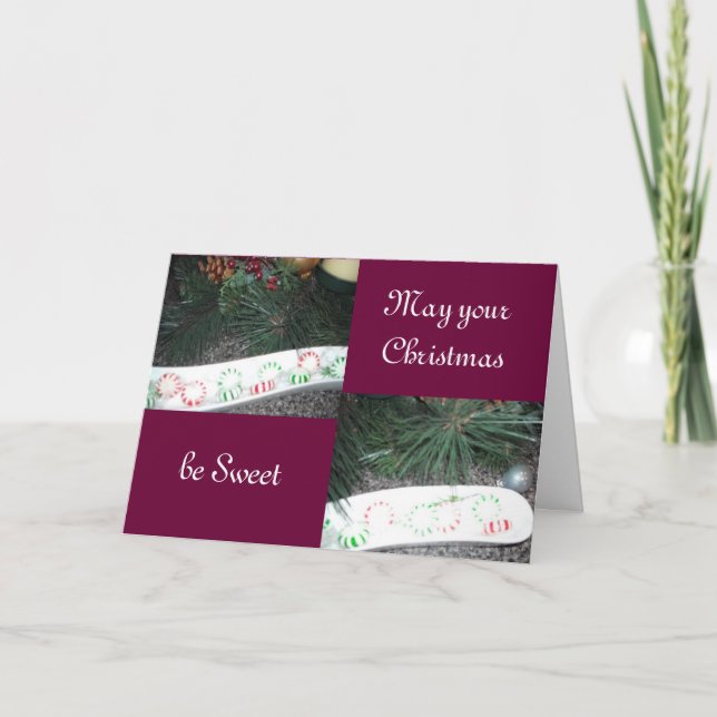 Cartes Pour Fêtes Annuelles Soins de Noël doux (Devant)