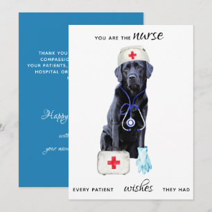 Cartes Pour Fêtes Annuelles Soins infirmiers Médicales personnalisés Jour des 