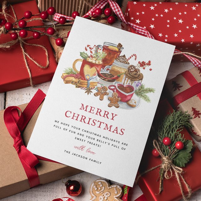 Cartes Pour Fêtes Annuelles Soins sucrés festifs Noël (Créateur téléchargé)