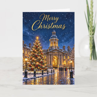 Cartes Pour Fêtes Annuelles Soir de Noël enneigé à Dublin