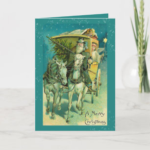 Cartes Pour Fêtes Annuelles Soirée de Noël de l'entraîneur du Père Noël