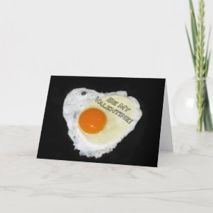 Cartes Pour Fêtes Annuelles Sois Ma Saint-Valentin. Oeuf et poivre
