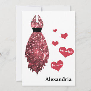 Cartes Pour Fêtes Annuelles Sois ma servante d'enfants Valentine Rosée Parties