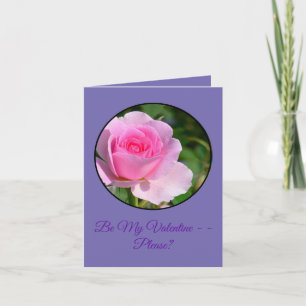 CARTES POUR FÊTES ANNUELLES SOIS MA VALENTINE, S'IL VOUS PLAÎT ? /DITES QUE VO