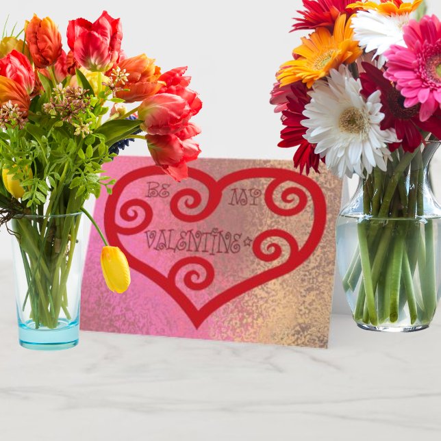 Cartes Pour Fêtes Annuelles Sois mon coeur de Saint-Valentin (Créateur téléchargé)