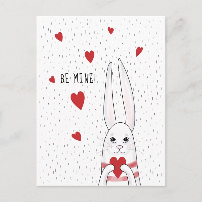 Cartes Pour Fêtes Annuelles Sois mon mignon lapin (Devant)