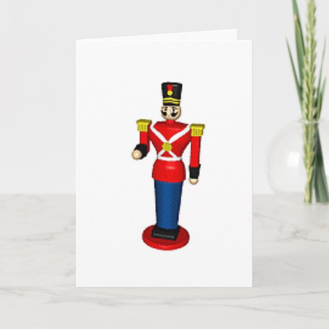 Cartes Pour Fêtes Annuelles Soldat de jouet (Devant)