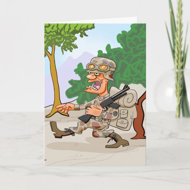 Cartes Pour Fêtes Annuelles Soldat de la fête des anciens combattants (Devant)