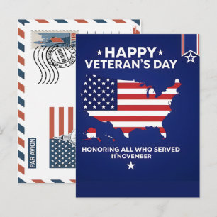 Cartes Pour Fêtes Annuelles Soldat patriotique tenant le drapeau américain Car