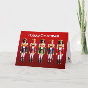 Cartes Pour Fêtes Annuelles Soldats de jouets de Noël en uniforme