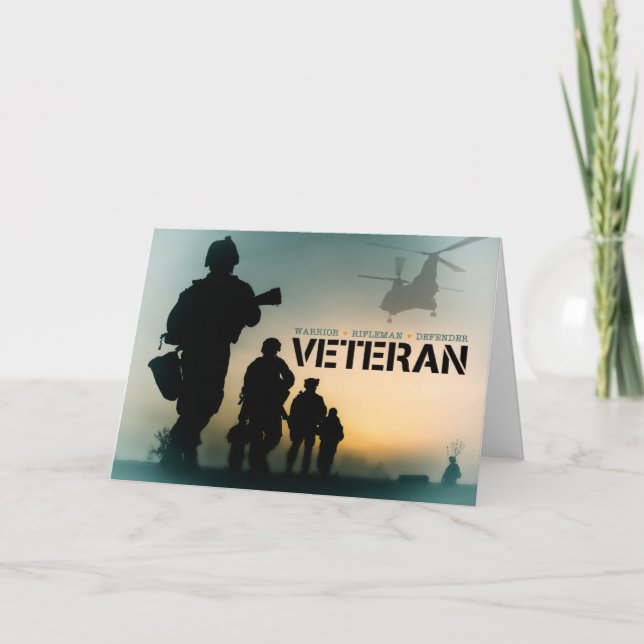 Cartes Pour Fêtes Annuelles Soldats de la fête des anciens combattants (Devant)