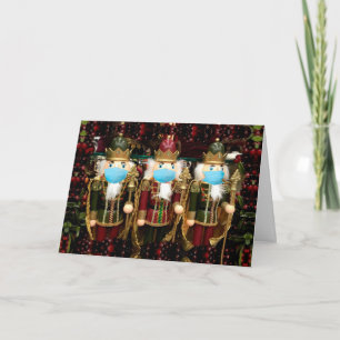 Cartes Pour Fêtes Annuelles Soldats des Noisettes de Noël masqués