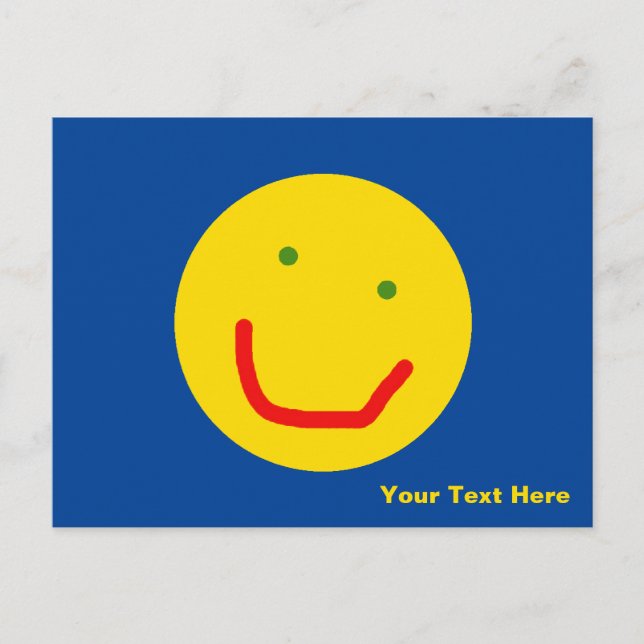 Cartes Pour Fêtes Annuelles Soleil souriant, visage joyeux (Devant)