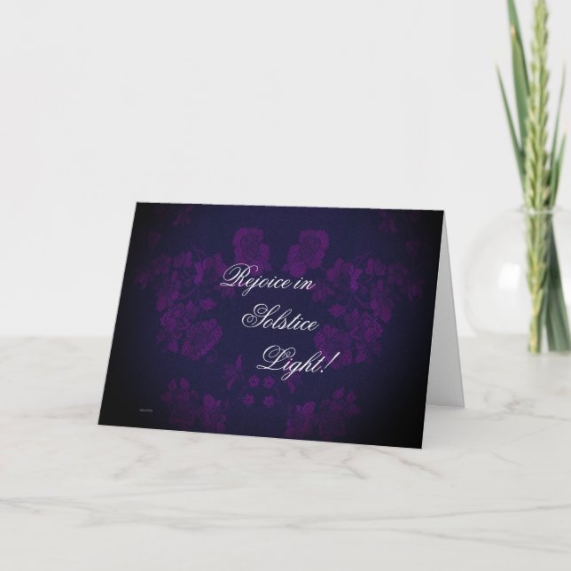 Cartes Pour Fêtes Annuelles Solstice d'hiver éternelle Yule Noël (Devant)