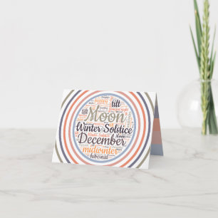 Cartes Pour Fêtes Annuelles Solstice d'hiver Journée la plus longue Retour à l