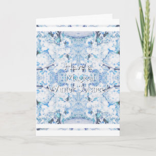 Cartes Pour Fêtes Annuelles Solstice d'hiver Yule neige Noël