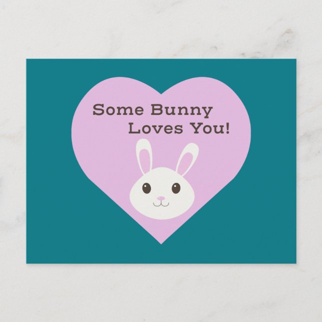 Cartes Pour Fêtes Annuelles Some Bunny T'aime (Devant)