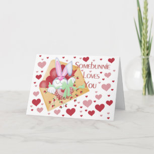 Cartes Pour Fêtes Annuelles Somebunnie Love You Valentine Greeting Card