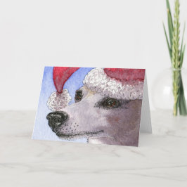 Cartes Pour Fêtes Annuelles Son Casquette de vacances - whippet